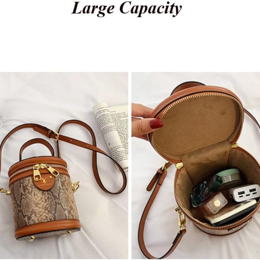 Quilted Lattice Crossbody Shoulder Bags for Women Small Tote Square Satchel Hand - Picture 4 of 5